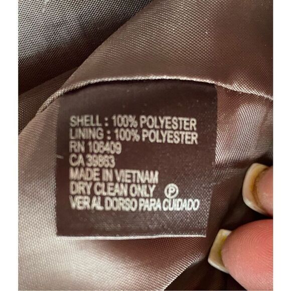 Alex Marie Espresso/Cream Cropped Jacket Sz. 16 Professional Office Spring - Picture 10 of 10